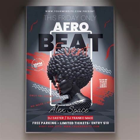 Download Afro Night Flyer PSD Template PSDmarket