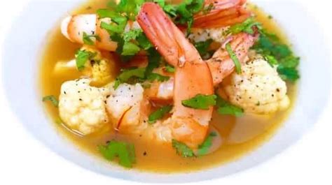 Shrimp Soup Recipe With Saffron And Cauliflower Simple Tasty Good