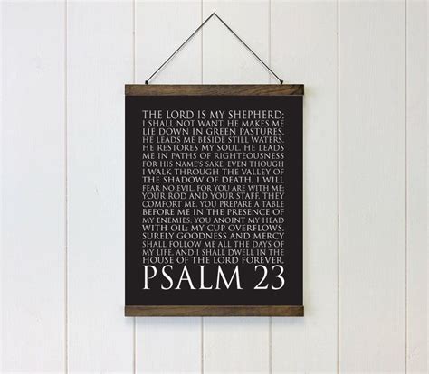 Psalm 23 The Lord Is My Shepherd Schoolhouse Bars Hanging Etsy