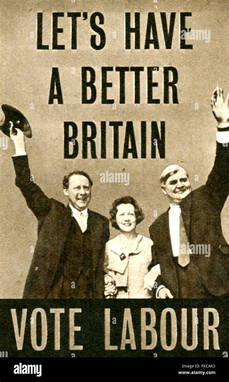 1950s Uk The Labour Party Poster Stock Photo Alamy