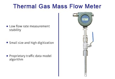 High Accuracy Thermal Gas Mass Flow Meter Easy Installation With Long