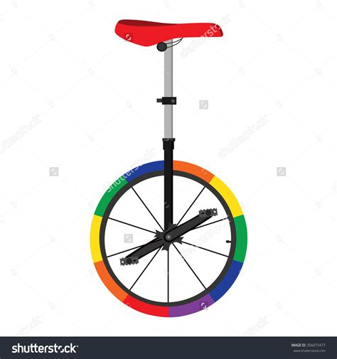 He could also steer the bike, as the front wheel could be turned. One Wheel Bike Stock Vectors & Vector Clip Art ...