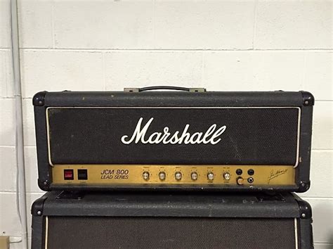 Marshall Jcm 800 2204 50 Watt 1986 Black And Gold Reverb