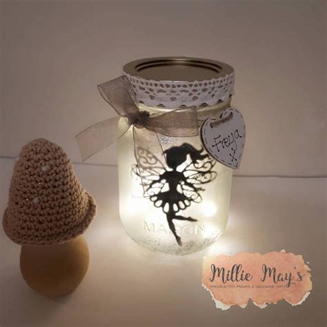Fairy In A Jar Fairy Lights Jar Personalised Night Light Fairy