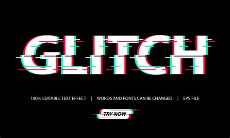 Glitch Text Vector Art Icons And Graphics For Free Download