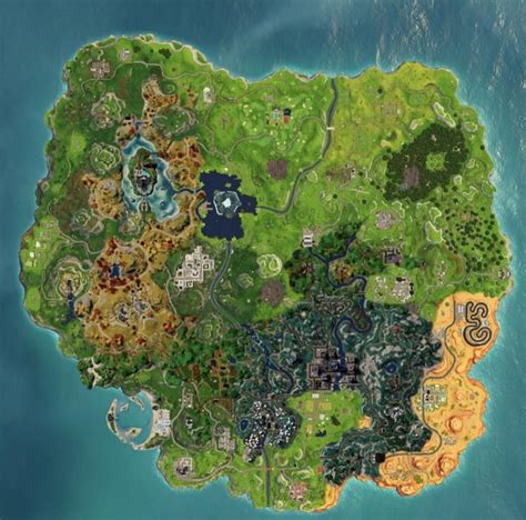 First Rough Draft For A Fortnite Chapter 4 Season 5 Map Concept R