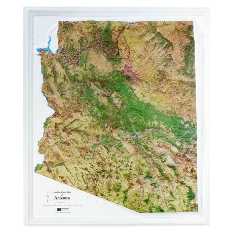 American Education Raised Relief Map Arizona Satellite Map Usa Maps