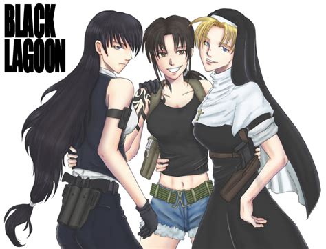 Revy Roberta And Eda Black Lagoon Drawn By Mutsulayergreen