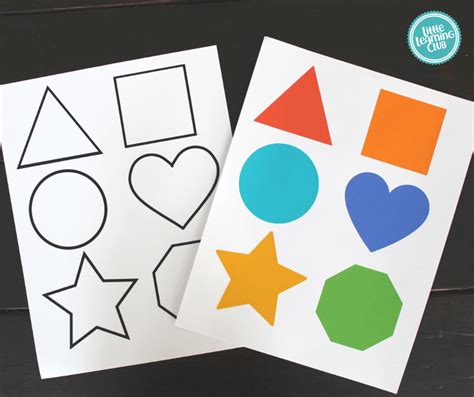 Shape Matching Activity Little Learning Club