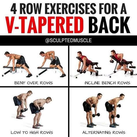 4 Row Exercises For A V Tapered Back If You Want To Build A Strong V