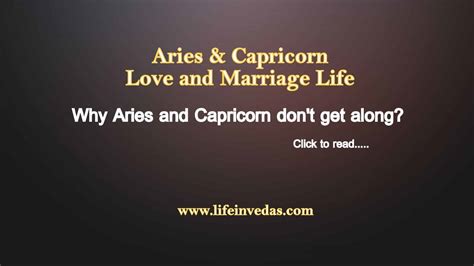 Aries And Capricorn Compatibility Love Marriage And Friendship Lifeinvedas