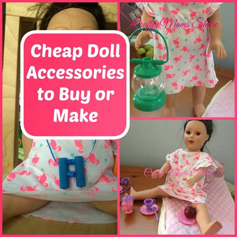 Crafty Moms Share Cheap Finds Doll Accessories To Buy Or Make