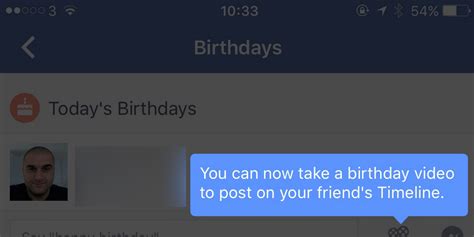 Facebook Experimenting With Letting Friends Easily Send Happy Birthday Videos On Mobile