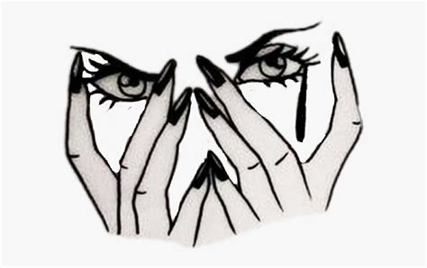 Transparent Sad Clipart Black And White Girl Crying