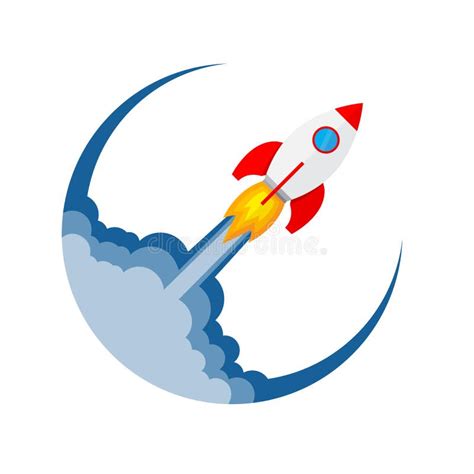 Rocket Launch Icon Ilustração Do Vetor Ilustração Stock Ilustração De