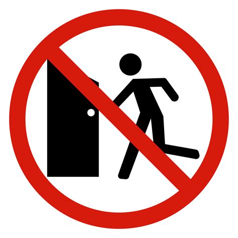 No Exit Sign On White Background 15292763 Vector Art At Vecteezy