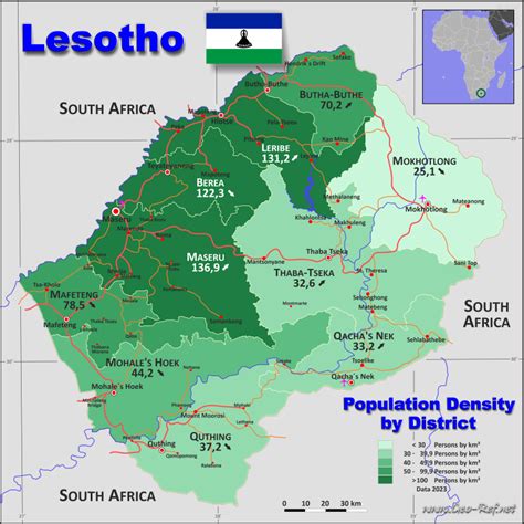 Lesotho Map Map Lesotho Country Maps Gambaran