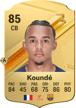 Jules Koundé EA Sports FC 24 Player Ratings Electronic Arts