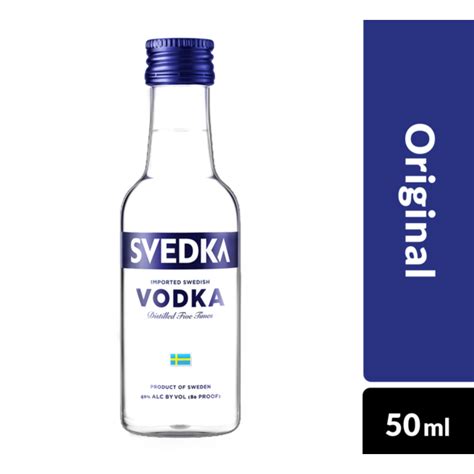 Svedka Vodka 50 Ml Mini Plastic Bottle 80 Proof