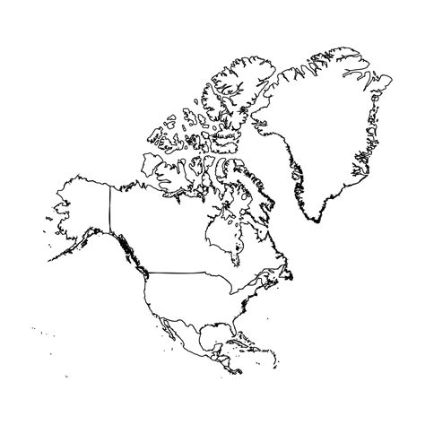 North America Outline Map Labeled Clip Art Library Vrogue Co