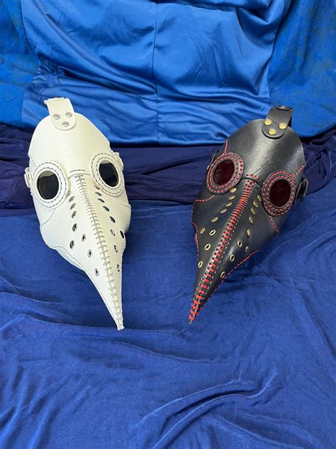 Leather Plague Doctor Mask Steampunk Halloween Cosplay Etsy