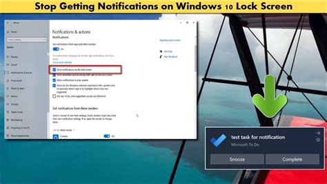 How To Enable And Disable Notification On Windows 10 Lock Screen Youtube