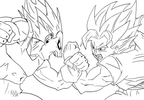 Goku And Vegeta Drawing At Getdrawings Free Download