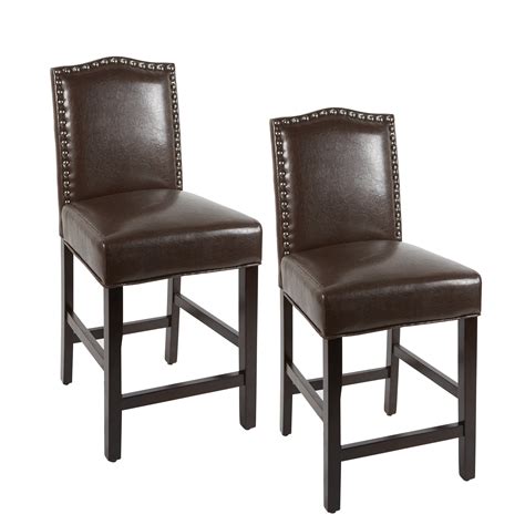 Better Homes And Gardens London Faux Leather 24 Counter Stool Set Of 2