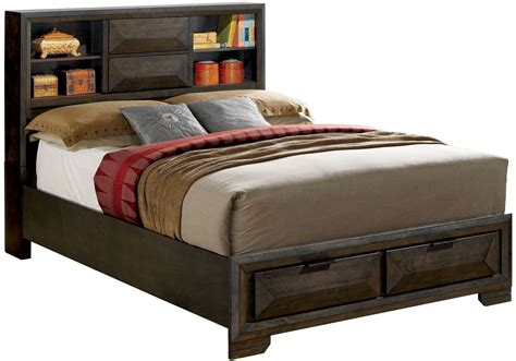 Nikomedes Espresso King Platform Storage Bed From Furniture Of America