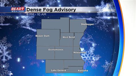 Dense Fog Advisory Issued Until 10 Am Wednesday