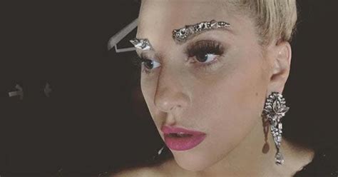 Lady Gaga Makeup Artist Sarah Tanno Eyebrow Jewelry