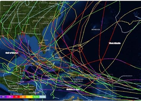Category Caribbean Hurricane Track History With Images Caribbean Hurricane