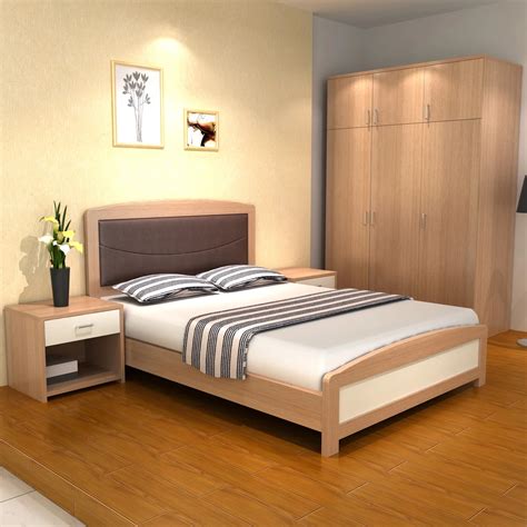 Factory Direct Supplier Modern Simple Single Size Bed Bedroom Furniture