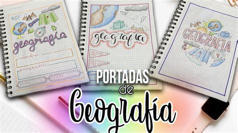 Portadas Para Cuadernos De Geografia Faciles Y Bonitas Youtube