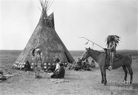 Native Americans Encampment Photograph By Bettmann Fine Art America
