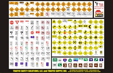 Trafficsupplyinc Sign Chart