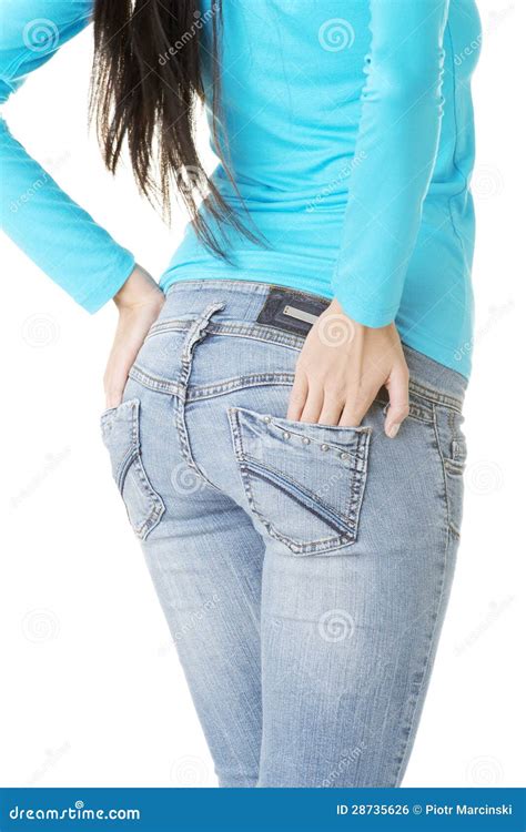 Fit Female In Jeans Stock Photo Image Of Beauty Buttocks 28735626