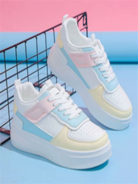 Buy Shoetopia Girls Colourblocked Lightweight Lace Ups Sneakers