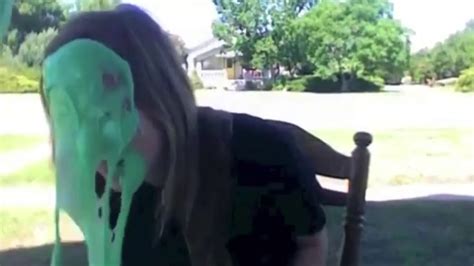 Girl Green Slimed Again Youtube