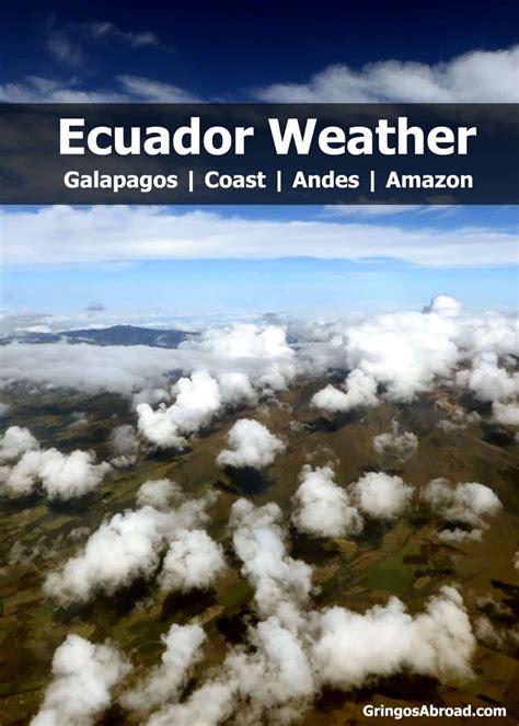What Is Ecuadors Weather Annual Climate Charts From Across Ecuador