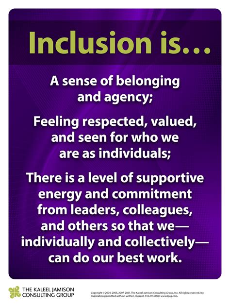 The Inclusion Definition — The Kaleel Jamison Consulting Group Inc