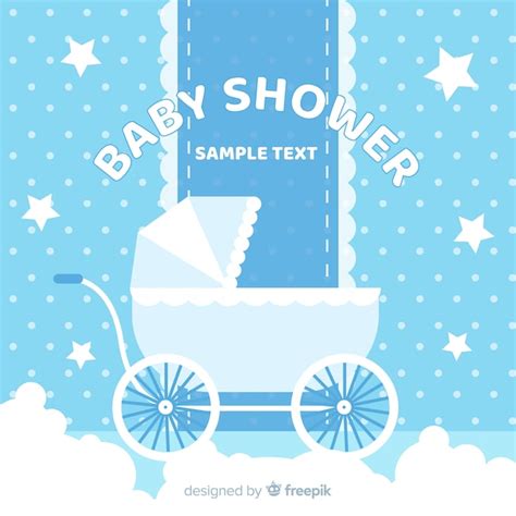 Fondo Hermoso De Baby Shower Vector Gratis