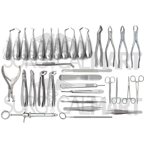 35 Pcs Oral Dental Set Extraction Surgery Instrumentsurgical Mart