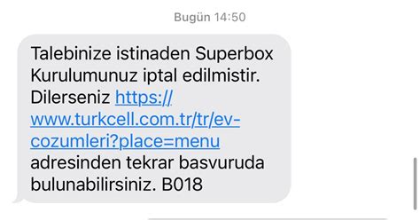 Turkcell Superonline Yetkililerinin Superbox Kuruluma Gelmemesi