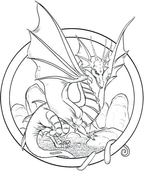 adult dragon coloring pages free printable
