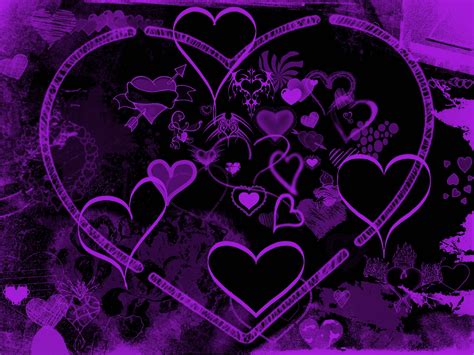 [24 ] stunning purple heart wallpaper