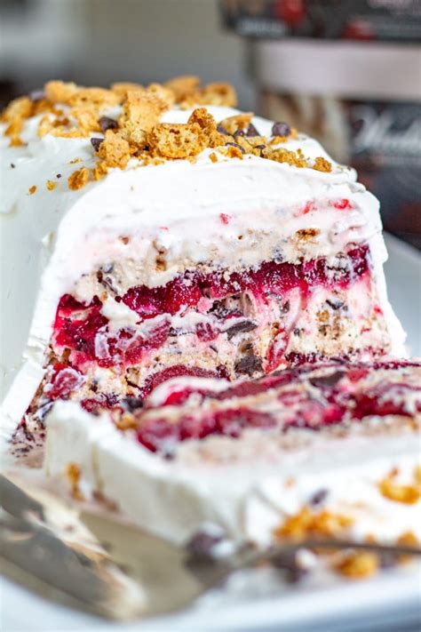 Use any ice cream flavor you'd like to make the perfect let your ice cream sit on the counter for a bit. Michigan Cherry and Fudge Ice Cream Icebox Cake - thekittchen