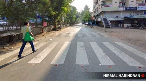 Deserted Roads Shutters Down Glimpses From First Day Of Ahmedabad