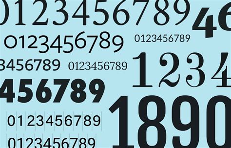 Printable Fancy Number Fonts