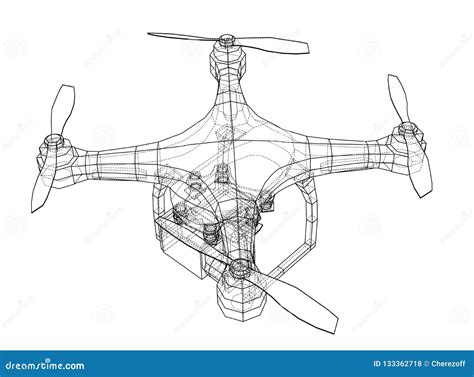 Drone Concept 3d Illustration Stock Illustration Illustration Of